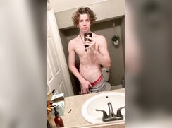 Str8 baited 19 yr old cums times mirror porn selfies