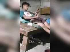 Caught his buddy jerking-off when he arrived early