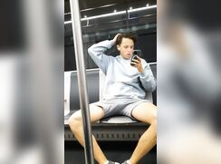 Sexy young legs and bulge