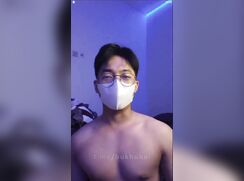 Fucking himself with his toys