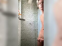Jerking off while in the shower.