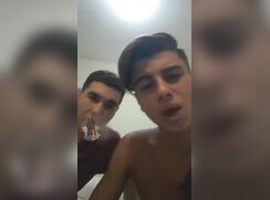 Turkish Str8 Boys Group Enjoying and Showing Cock Friends