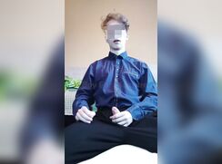 AHV - Teen boy cumshot on clothes