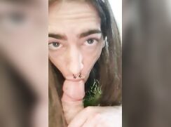 Goth boi joshua crisp sucking old grandfather cock