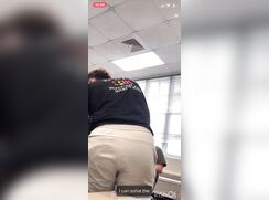 showing off dumpy in the middle of class