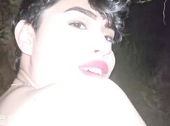 Latino FemBoy gets  Fucked  Bareback in Abandoned House