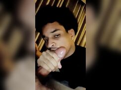 Hot Latino cum eater