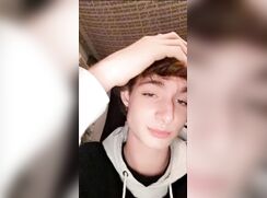 cute snapchating guy cumming twice