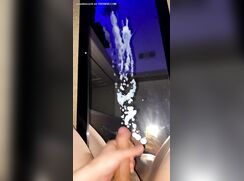 uncut asian teen mirror cumshot