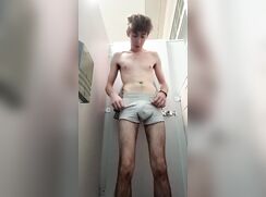 Leeds Amazon warehouse twink Charles Maltby licks toilet seat and strips naked