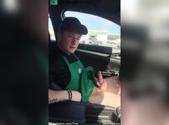 Troy jerking off while on his lunch break - TroyxBrandt