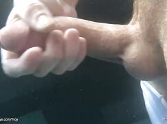 Troy jerking off in the pool - TroyxBrandt