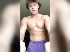 Evan VanderZanden works out, then jerks off