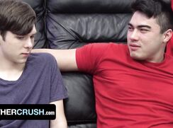 Cute Young Twink Gets His Tight Asshole Filled With His Stepbrothers Cock