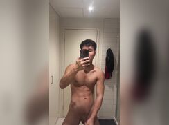 handsome asian american hunk baited