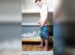 Showing off my swim shorts