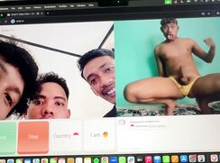 gooner Rou boii asian twink humiliated on Ome tv for straight guys