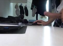 Cute fit big dick drops towel and wanks his big cock - #TA