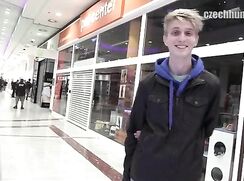 CH 217, Camera guy pays a young guy in blue hoody and black jacket to suck and be fuc