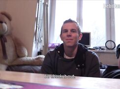 DD 223, Money guy pays off the debt of young guy in white T and grey hoodie if he suc