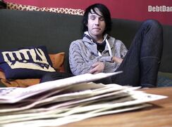 DD 224, Money guy pays off the debt of young guy in black T and grey knit top if he s