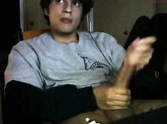 handsome guy with huge balls cum