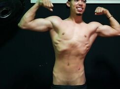 Sexy Wesley flexing 1