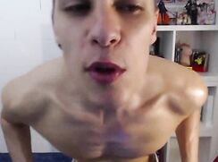 Hot twink jerking off bedroom - #TA