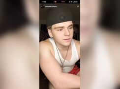 sexy muscle shane red shorts on live