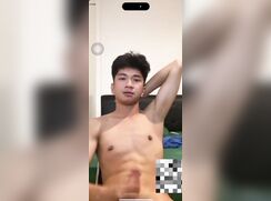 baited college asian twunk wanks