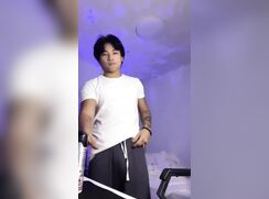 delicious asian american hunk teases his hairy schlong