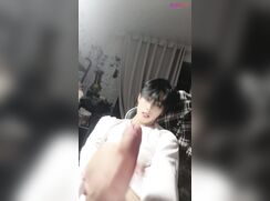 angelic douyin asian twink plays with his cock