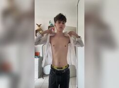 Clip of teen and twink from OF - strip cam porn