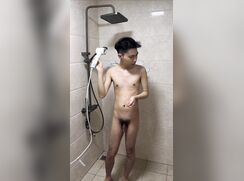 Having a quick wank right after washing up.