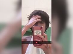 cute college after shower bate