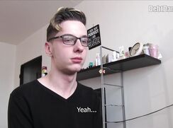 DD 234, Money guy pays off the debt of young guy in black top and glasses if he sucks