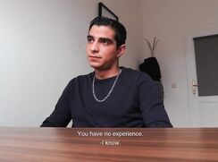 DS 229, Young guy in dark grey top has to suck and be fucked to get the job