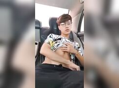 Showing off on the backseat