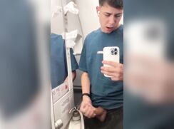 AHV - Teen cum on plane