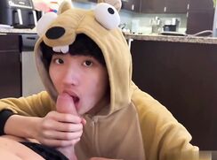 Cute lil Asian Twink Fucked by White Daddy