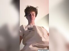 Baited cute young twink boy