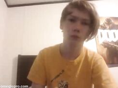 Amazing thick dicked blond skater boy shows his cock