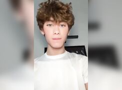 Dnz hot blond twink cum shot