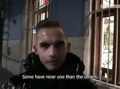 CH 232, Camera guy pays a young guy in black shiny jacket to suck and be fucked