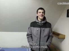 CH 234, Camera guy pays a young guy in grey and black snow hoodie to suck and be fuck