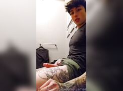 James shoots a load