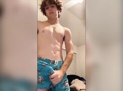 cute twink strip and bate