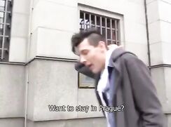 CH 245, Camera guy pays a young guy in grey outer hoodie, blue shirt and white inner
