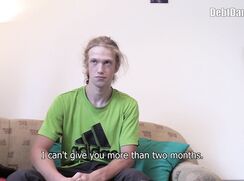 DD 253, Money guy pays off the debt of young guy in lime green "Adidas" T if he sucks
