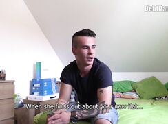 DD 254, Money guy pays off the debt of young guy in plain black T if he sucks and is